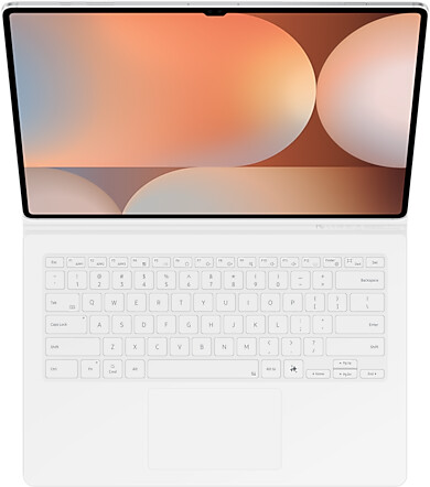 Samsung Galaxy Tab S10 Ultra / S9 Ultra Book Cover Keyboard - AI Key White (DE)