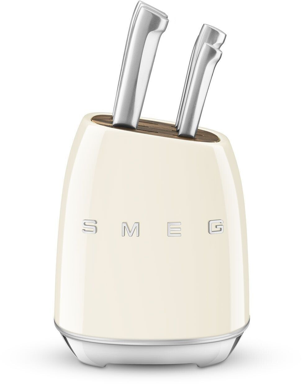 Smeg Knife Block 50's Style Cream