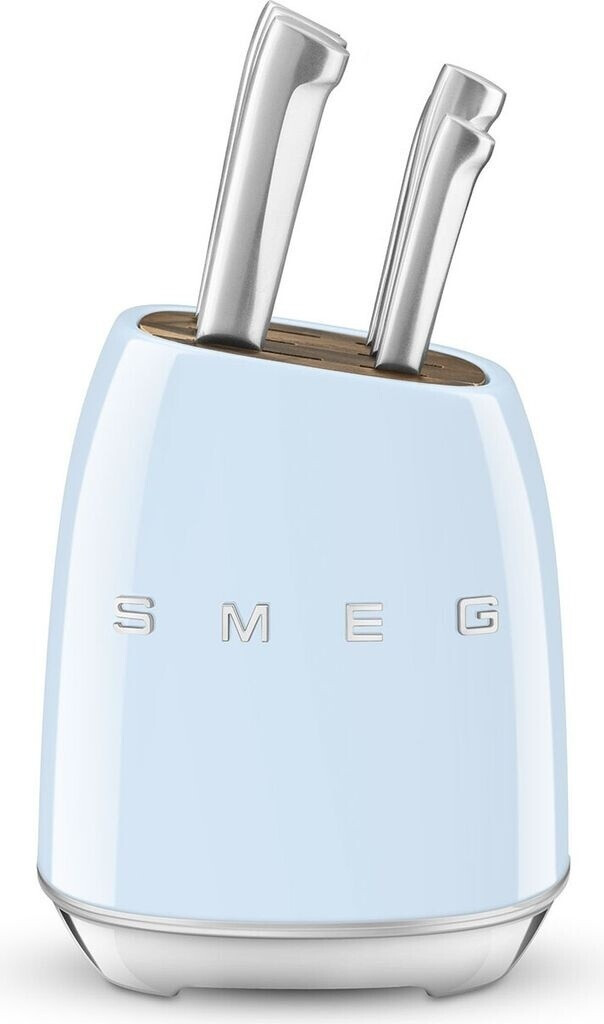 Smeg Knife Block 50's Style Pastel Blue