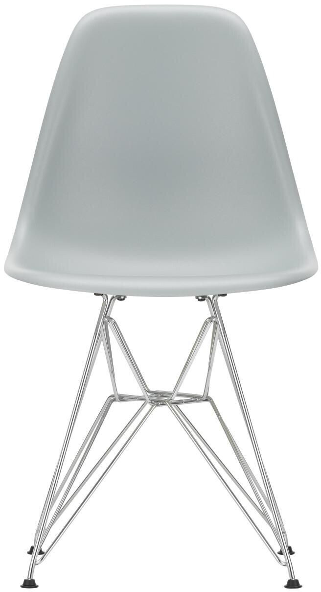 Vitra Eames Plastic Side Chair DSW RE maple light gray chrome plated