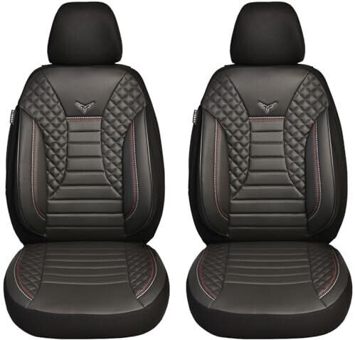Bremer Sitzbezüge VW T6 T6.1 Caravelle Driver & Passenger from 2015-2021 2er Pack in Black (PS804)