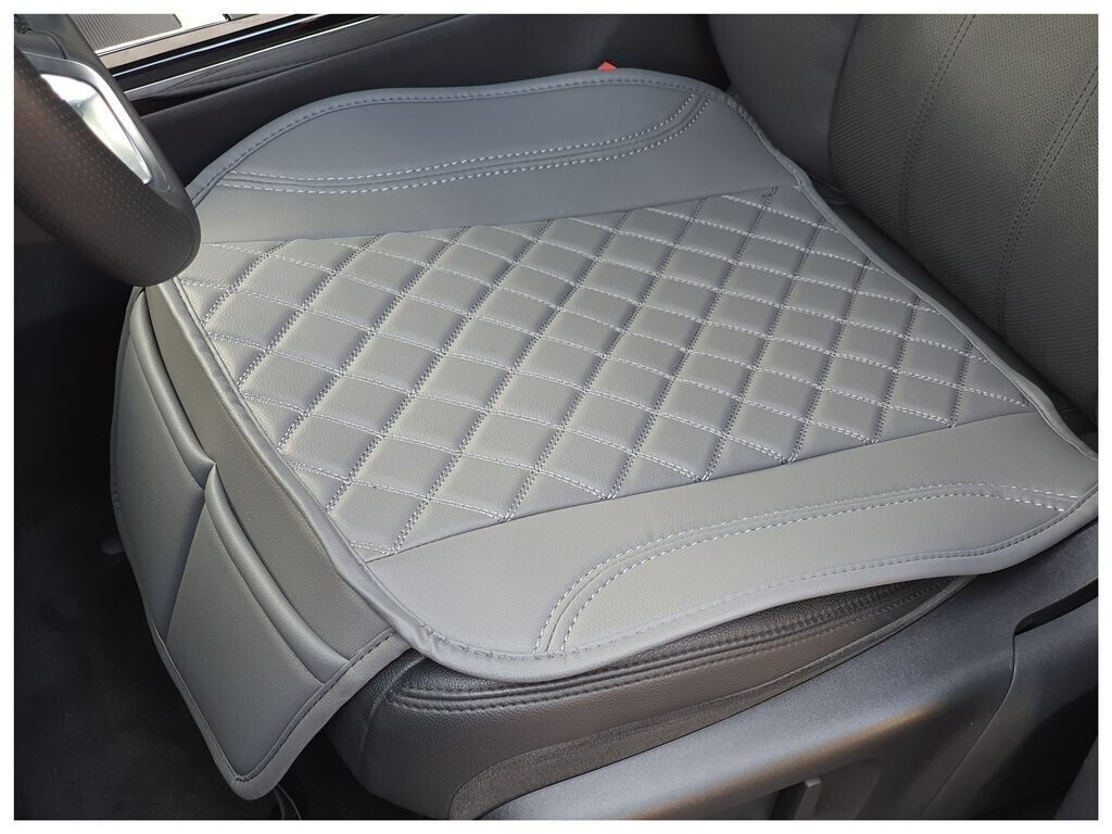 BREMER Coprisedili In Ecopelle Grigio Per Nissan Pixo - Con Motivo Trapuntato E Tasche Anteriori - OT409 - 4