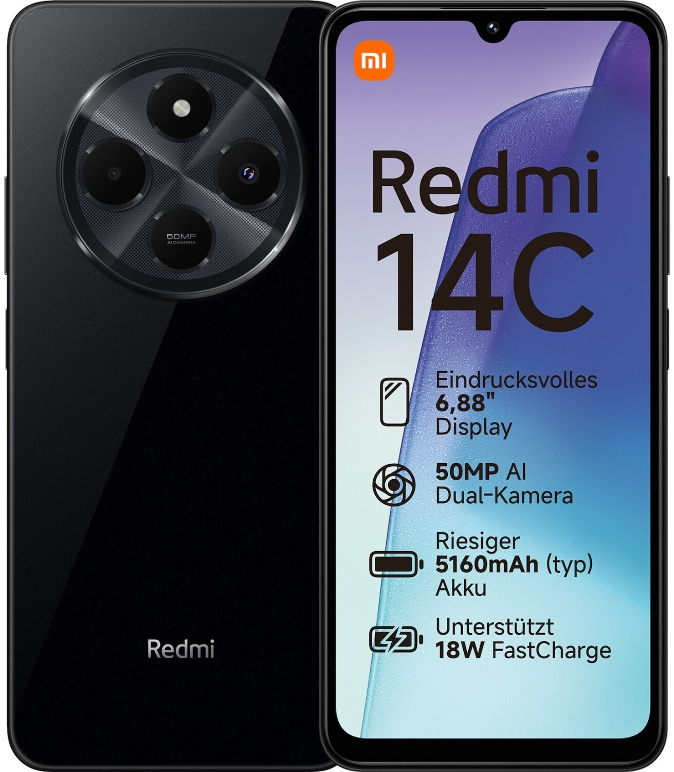Xiaomi Redmi 14C 8 Go 256 Go noir