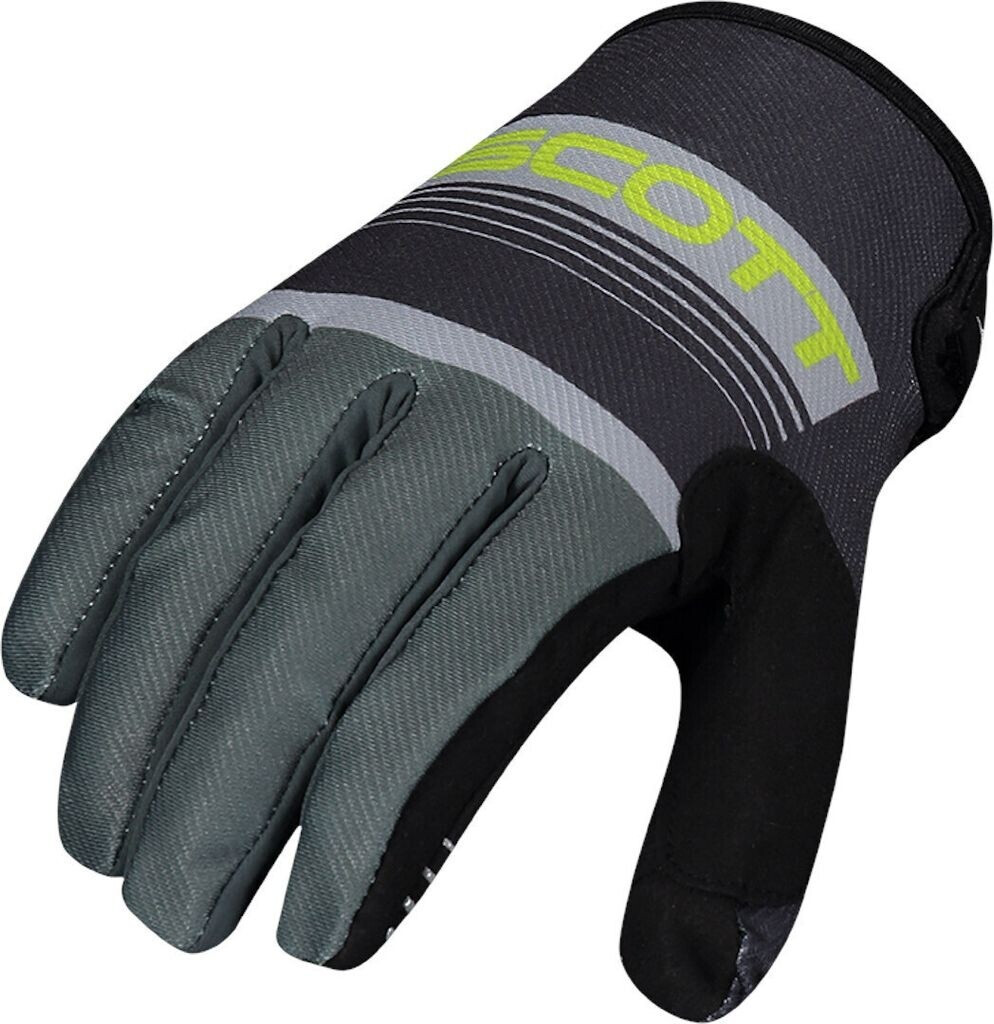 Scott 350 Race Motocross Gloves grey/yellow