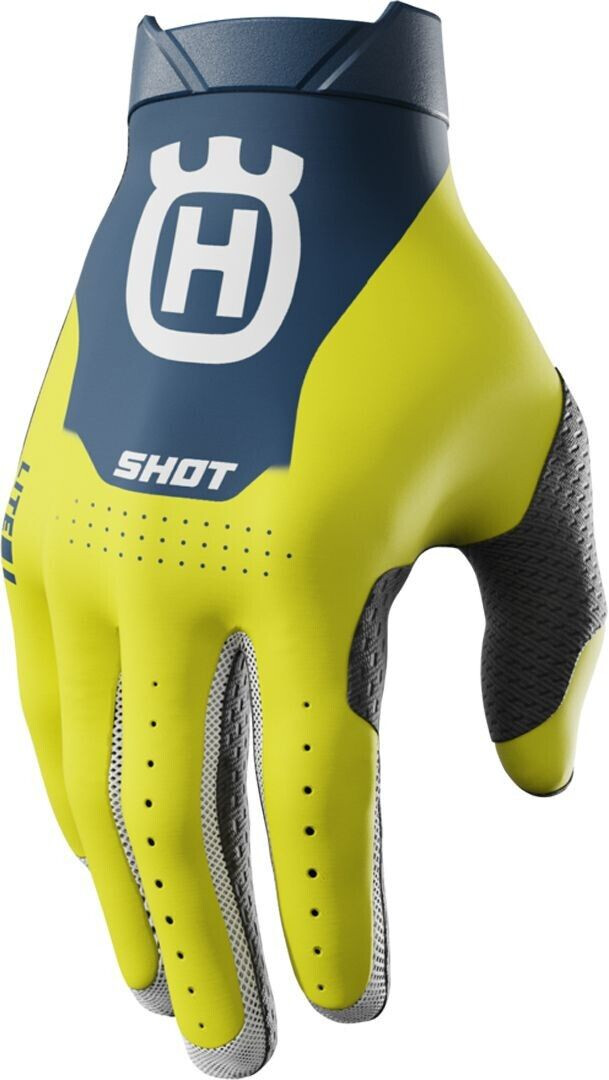 Shot Lite Husqvarna Limited Edition Motocross Gloves blue/yellow