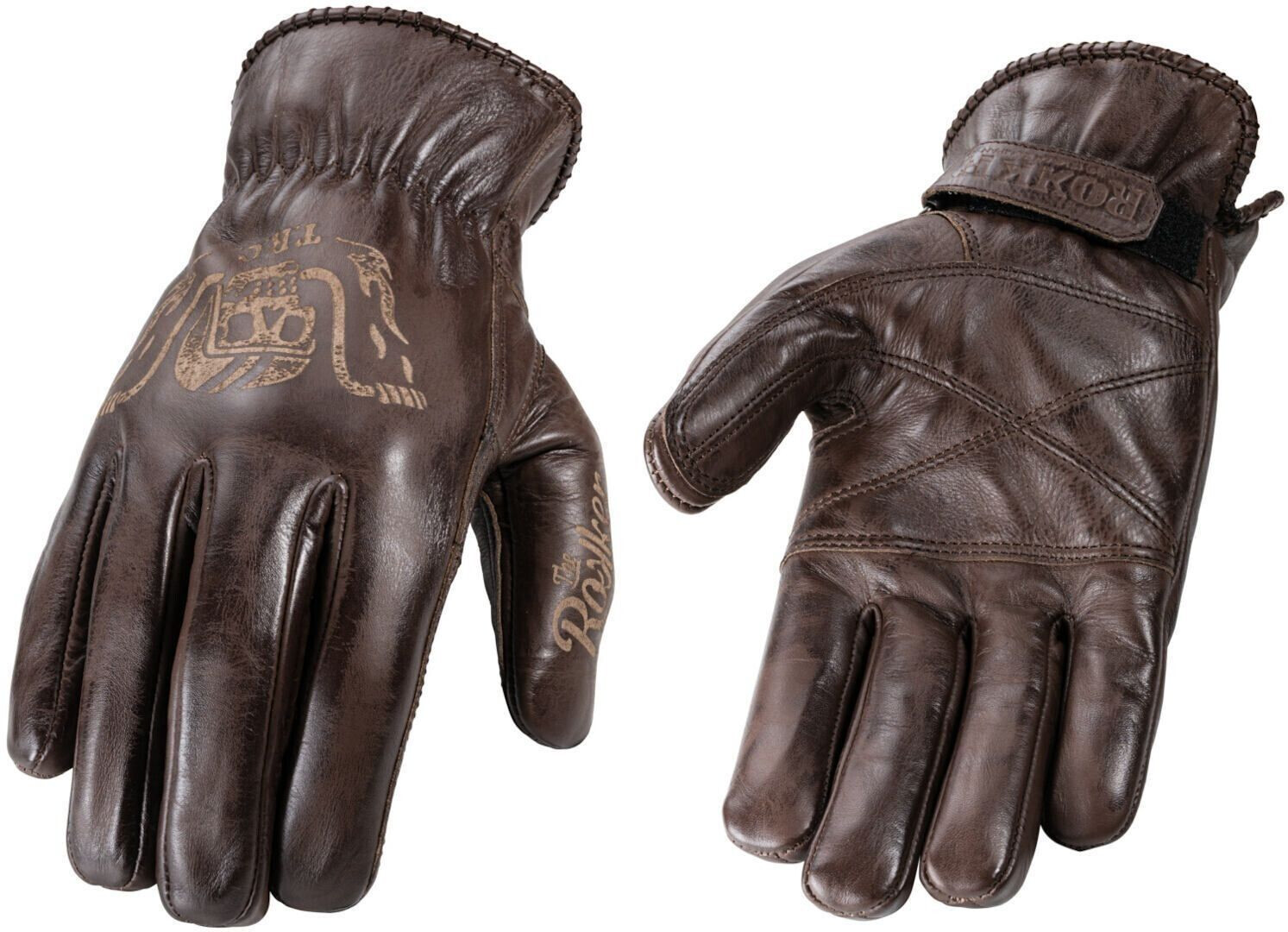 Rokker Tattoo Ape Gloves brown