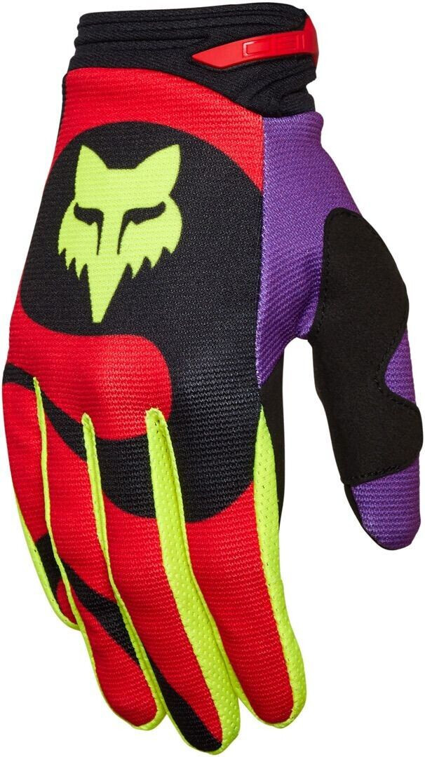 Fox 180 Emotion Motocross Gloves red
