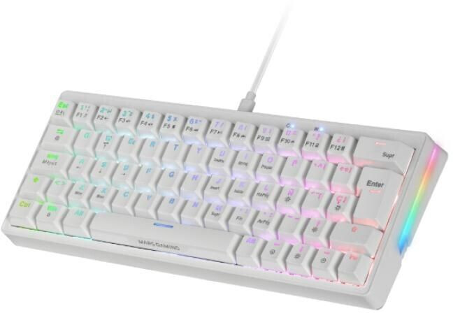 Mars Gaming MKMINIPRO (Blue Switch) White (ES)