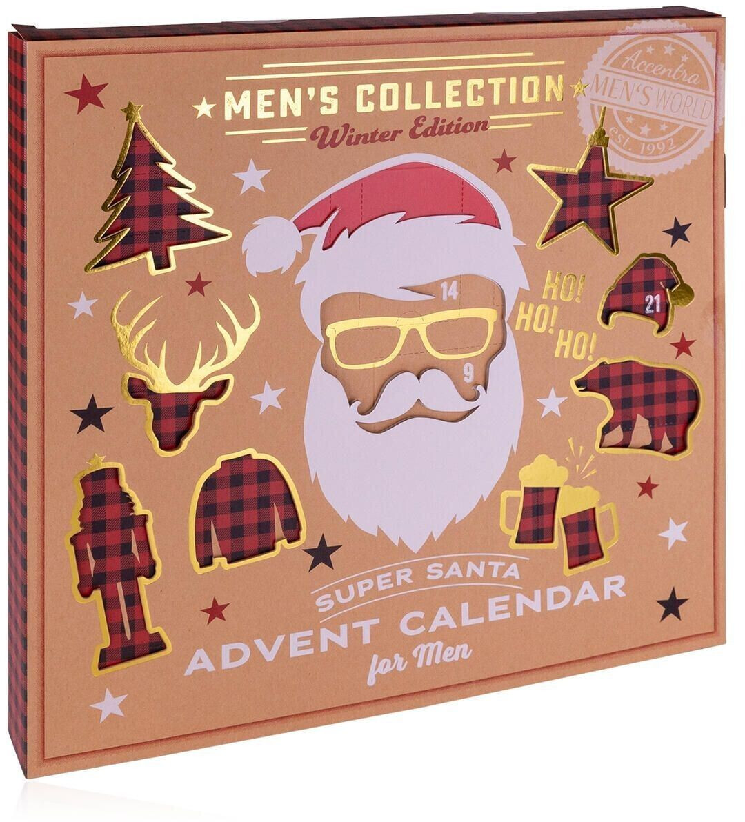 Accentra Men's Collection Winter Edition Super Santa Advent Calendar for Men