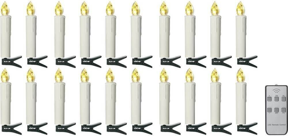 Sygonix LED Christmas Tree Candles 20 pcs. (SY-4531626)