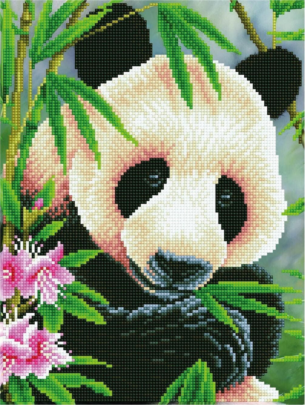 Diamond Dotz Diamond Painting Panda Prince 40 x30 cm