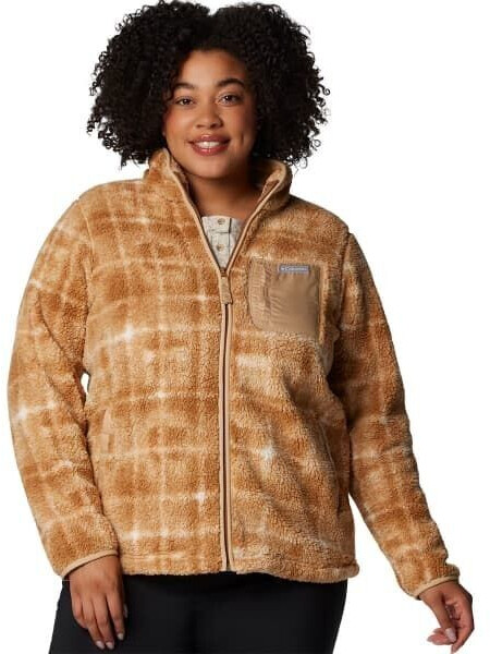 Columbia West Bend Print Full Zip Ii W camel brown omblur