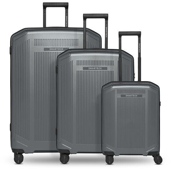 Smartbox Edition 02 4-Wheel-Trolley Set 3-pieces (SB12308) gunmetal metallic