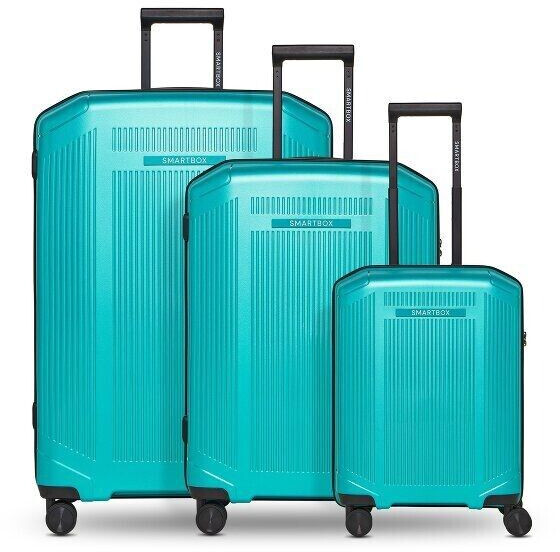 Smartbox Edition 02 4-Wheel-Trolley Set 3-pieces (SB12308) teal metallic