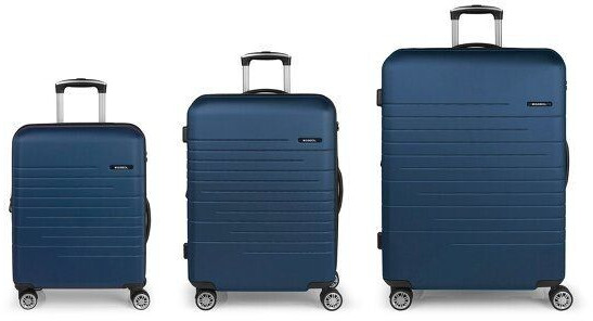 Gabol Escape 4-Wheel-Trolley Set 3-pieces (124101) azul