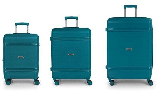 Gabol Saori 4-Wheel-Trolley Set 3-pieces (124801) turquesa