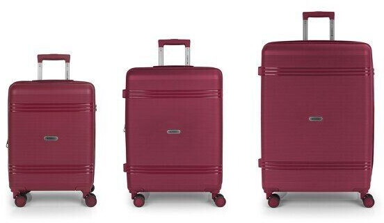 Gabol Saori 4-Wheel-Trolley Set 3-pieces (124801) burdeos