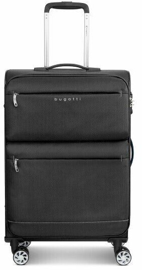 Bugatti Go Light Soft 4-Wheel-Trolley 67 cm (12358) black