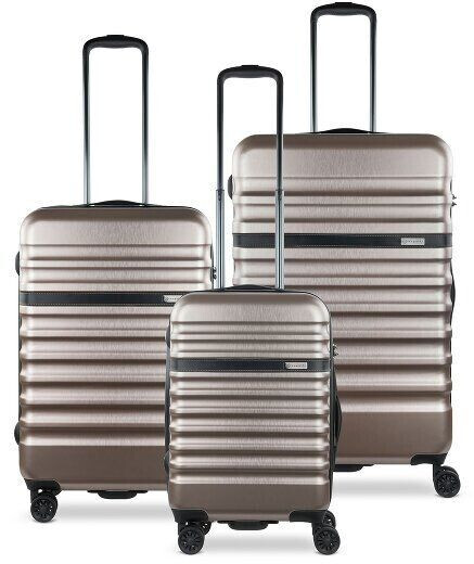 Bugatti Corium 4-Wheel-Trolley Set 3-pieces (497103) rose