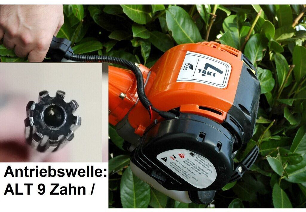 Yerd Yerd Ersatzteil: 4-Takt Benzin 4 in1 600MS40 - 9 Zahn Ersatz Antriebs-Welle für alle Aufsätze - Alte Version - Product image 1 of 1