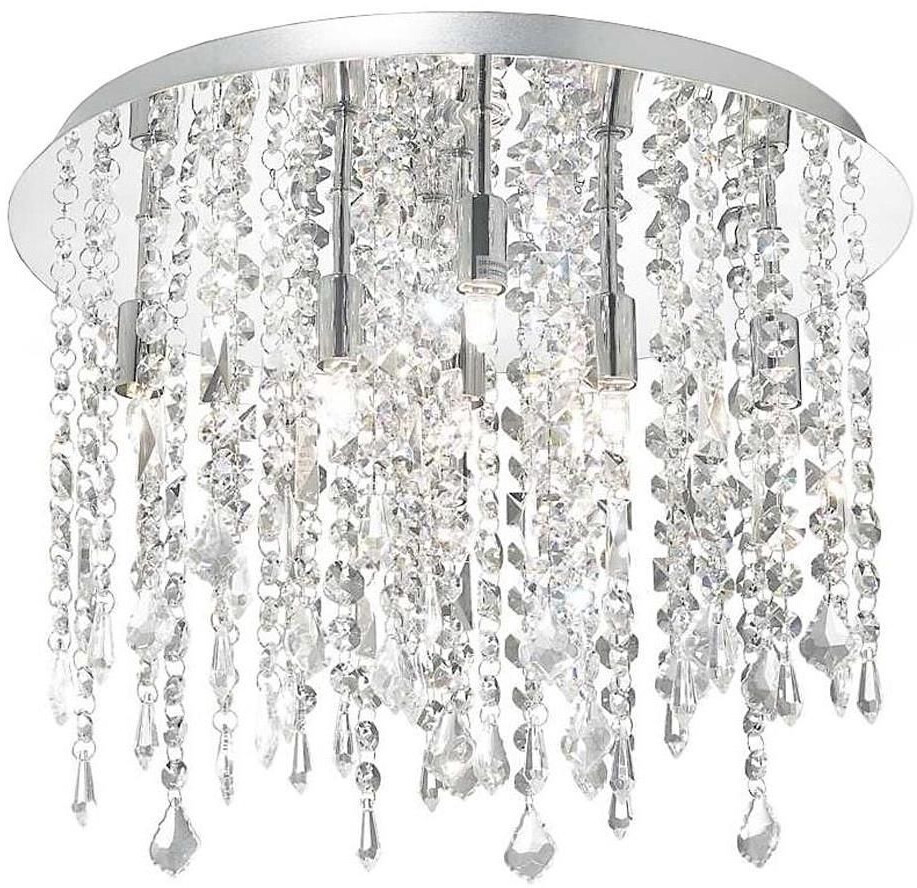 IDEAL LUX ROYAL G9 ceiling light 8x ⌀400mm dimmable chrome warm white 052991