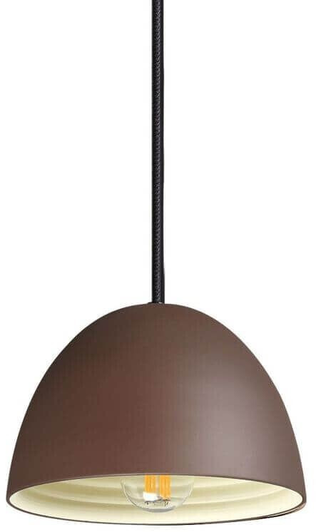 IDEAL LUX FOLK pendant light E27 ⌀180mm dimmable rust colored 174204