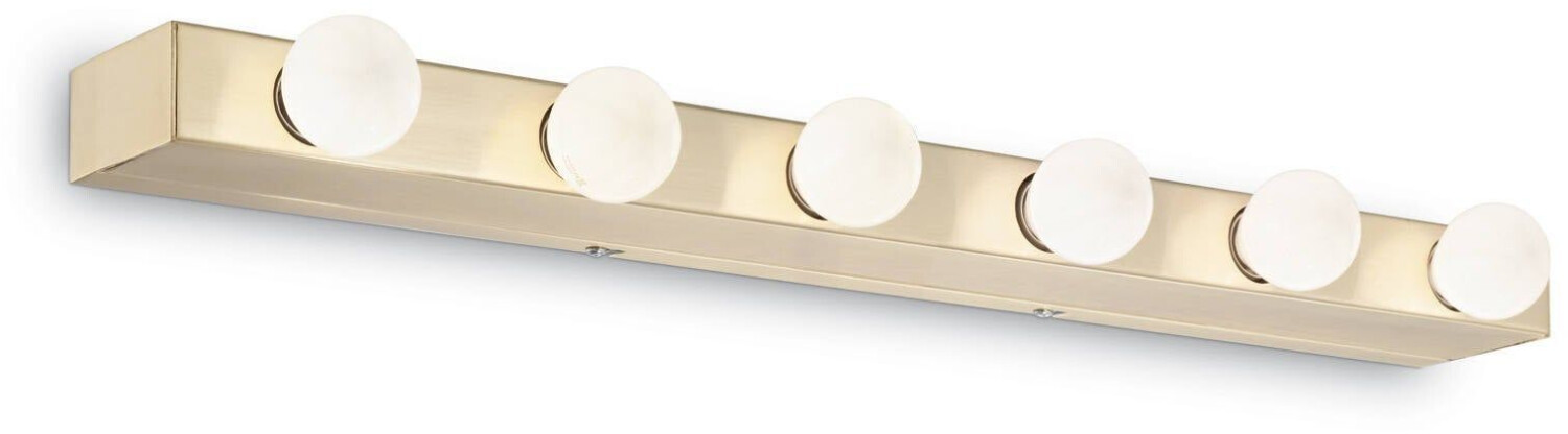 IDEAL LUX PRIVE' wall light E14 6-way dimmable brass 179681