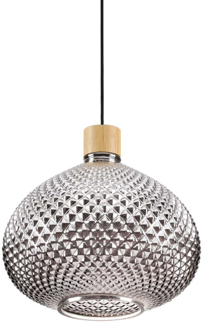 IDEAL LUX BERGEN pendant light E27 ⌀300mm dimmable smoked glass 238920