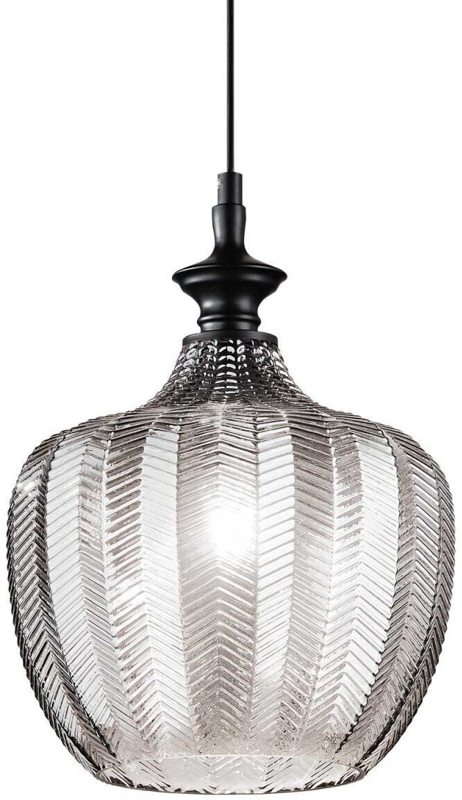 IDEAL LUX LORD pendant light E27 ⌀230mm dimmable smoked glass 263649