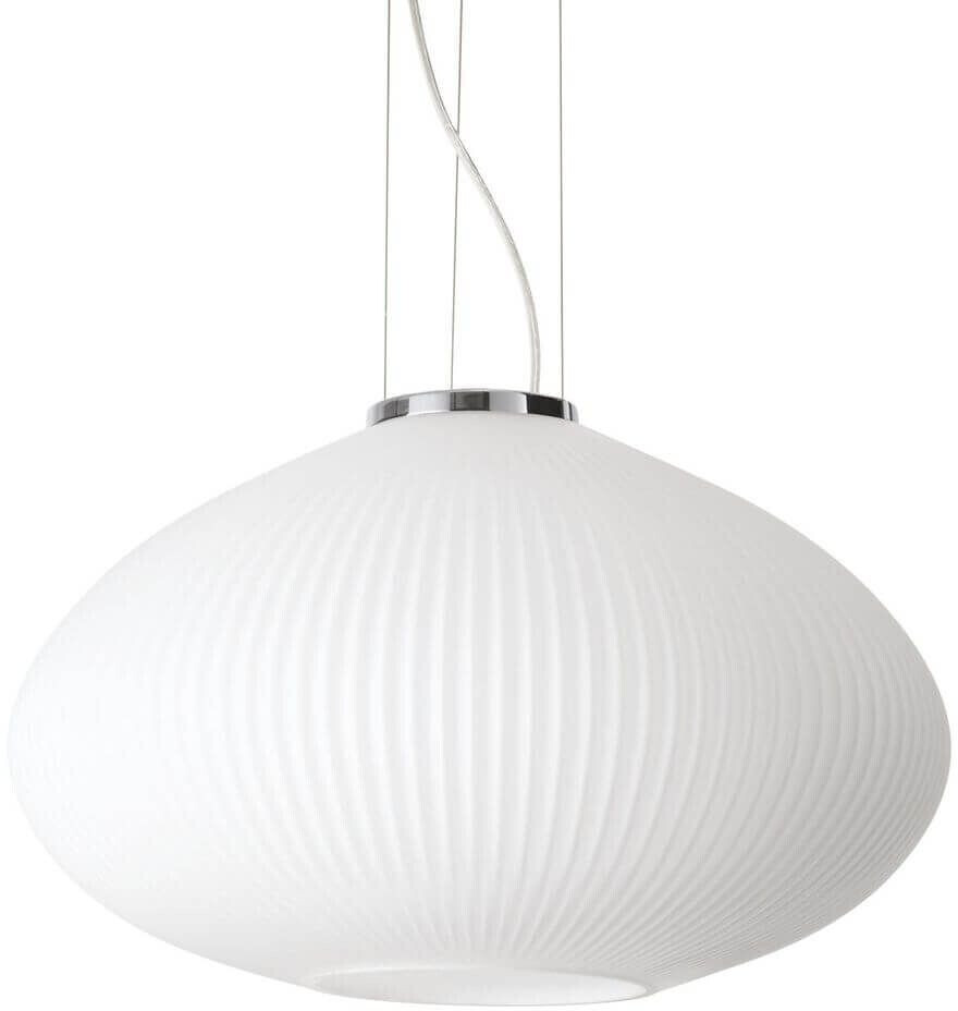 IDEAL LUX PLISSE' pendant light E27 ⌀450mm dimmable chrome 264523
