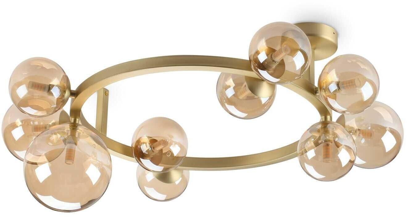 IDEAL LUX PERLAGE G9 ceiling light 10x dimmable amber warm white 327808