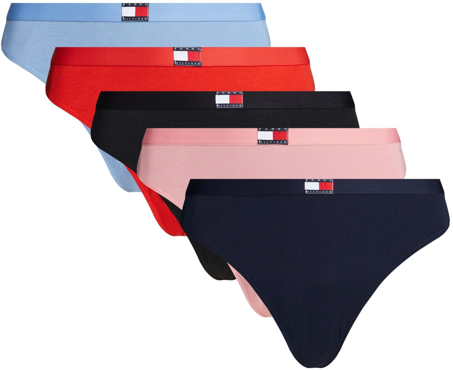 Tommy Hilfiger 5-pack Heritage thongs with logo (UW0UW05642)