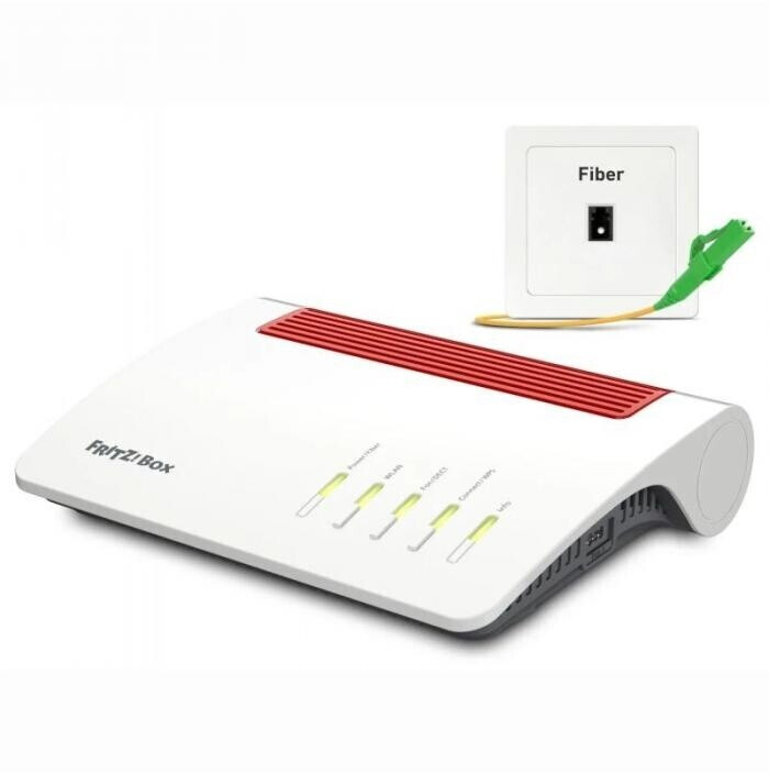 Fritz!Box 5690 International Edition – Router Wi-Fi 7 Per Fibra Ottica, Velocità 6448 Mbit/s, Telefonia DECT E Smart Home