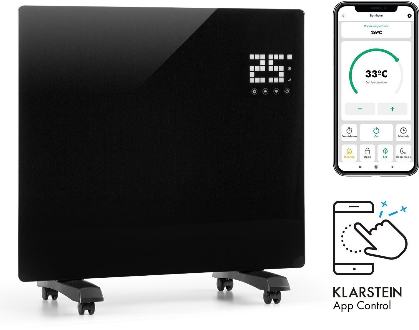 Klarstein Bornholm Single Smart 1000W Black