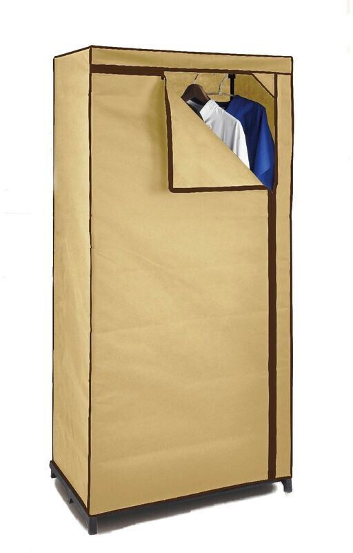 Spetebo Folding Wardrobe 75x160cm Beige