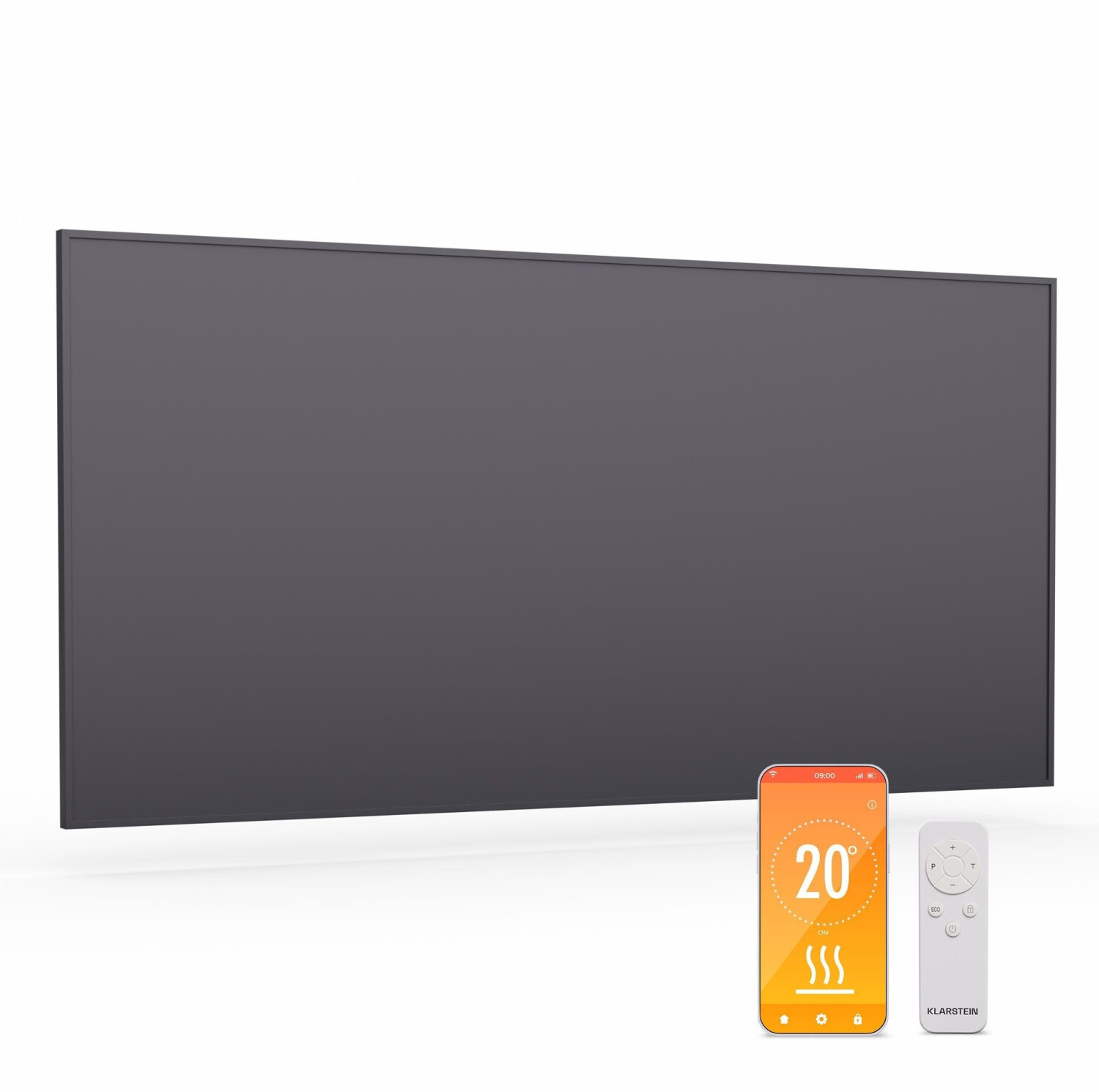 Klarstein Wonderwall Smart 770 W gris foncé