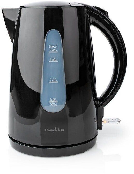 Nedis Bouilloire en plastique 1,7 L noir