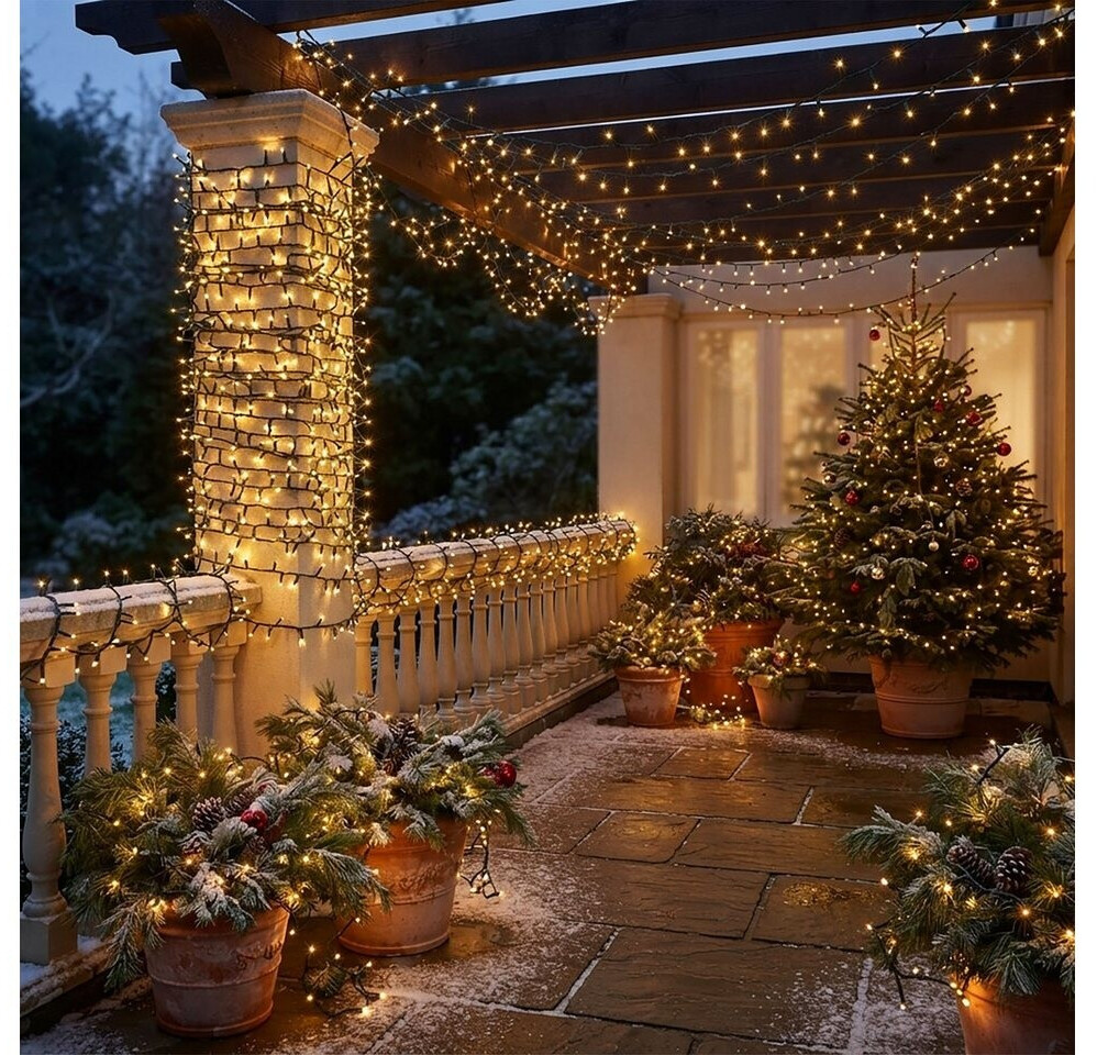 Spetebo Led Lichterkette extra warm weiß - 16 m / 800 Led - Weihnachtsbaum Deko Beleuchtung für Außen und Innen ab 34,95 € (Oktober 2026)