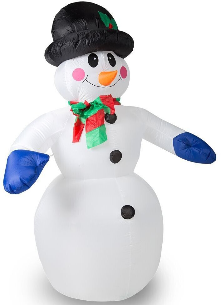 Monzana Snowman, inflatable XXL 240cm LED illuminated fastening material IP44 outside