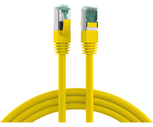 EFB-Elektronik RJ45 Patchkabel Cat.6A S/FTP LSZH gelb 10m (MK6001.10Y)