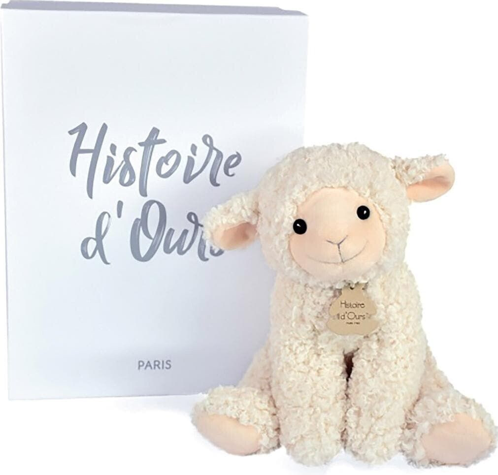 Histoire d'Ours Peluche agneau Vintage Ivoire 30 cm