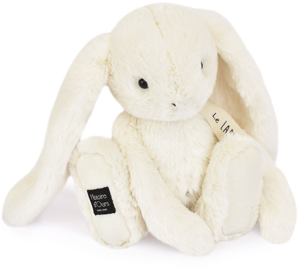Histoire d'Ours Peluche lapin blanc 32 cm