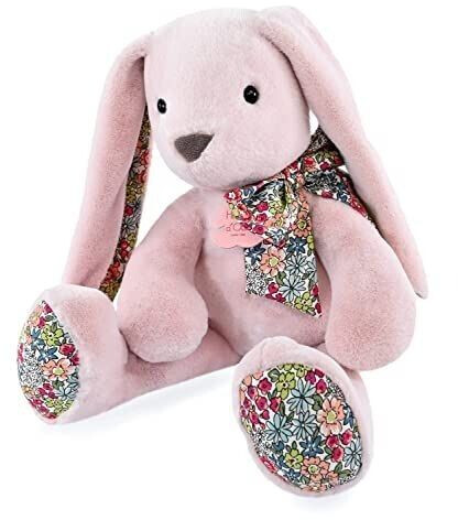 Histoire d'Ours Peluche Lapin rose 40 cm