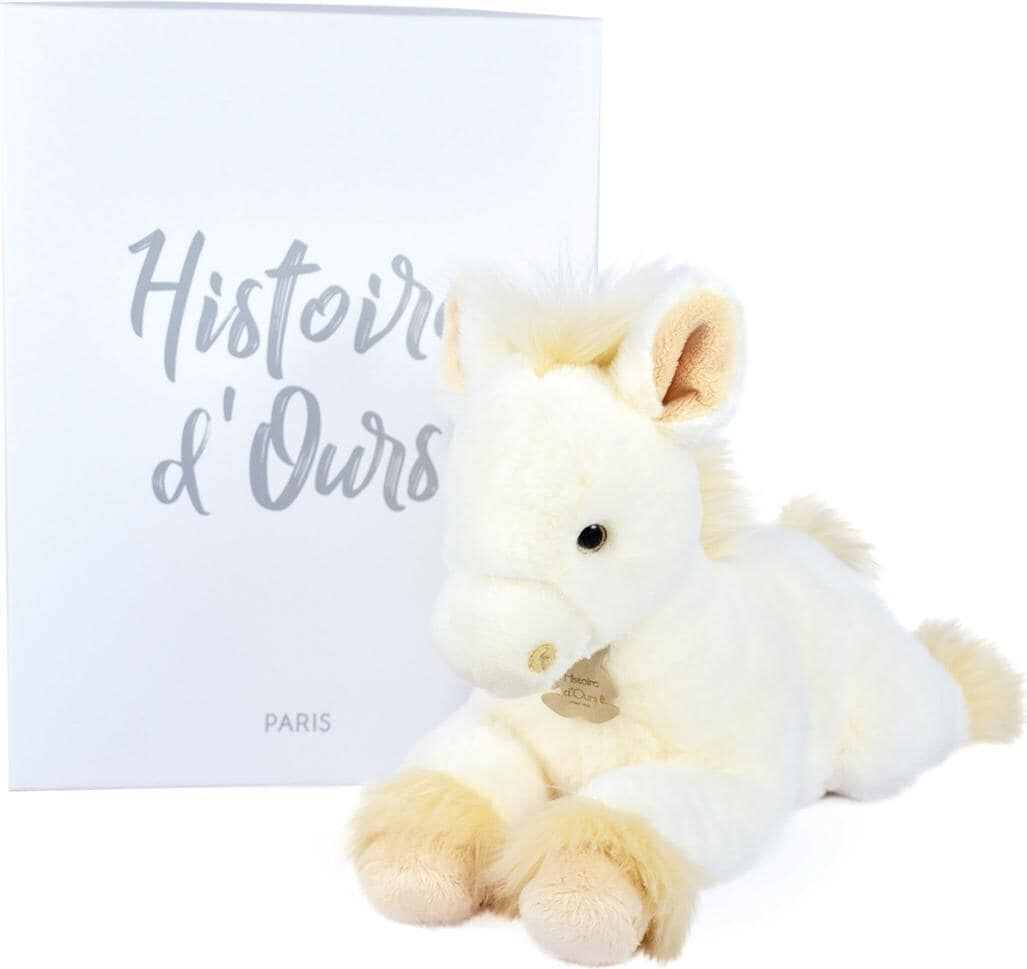 Histoire d'Ours Peluche cheval blanc 35 cm
