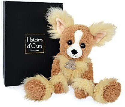 Histoire d'Ours Peluche chien Chihuahua 30 cm