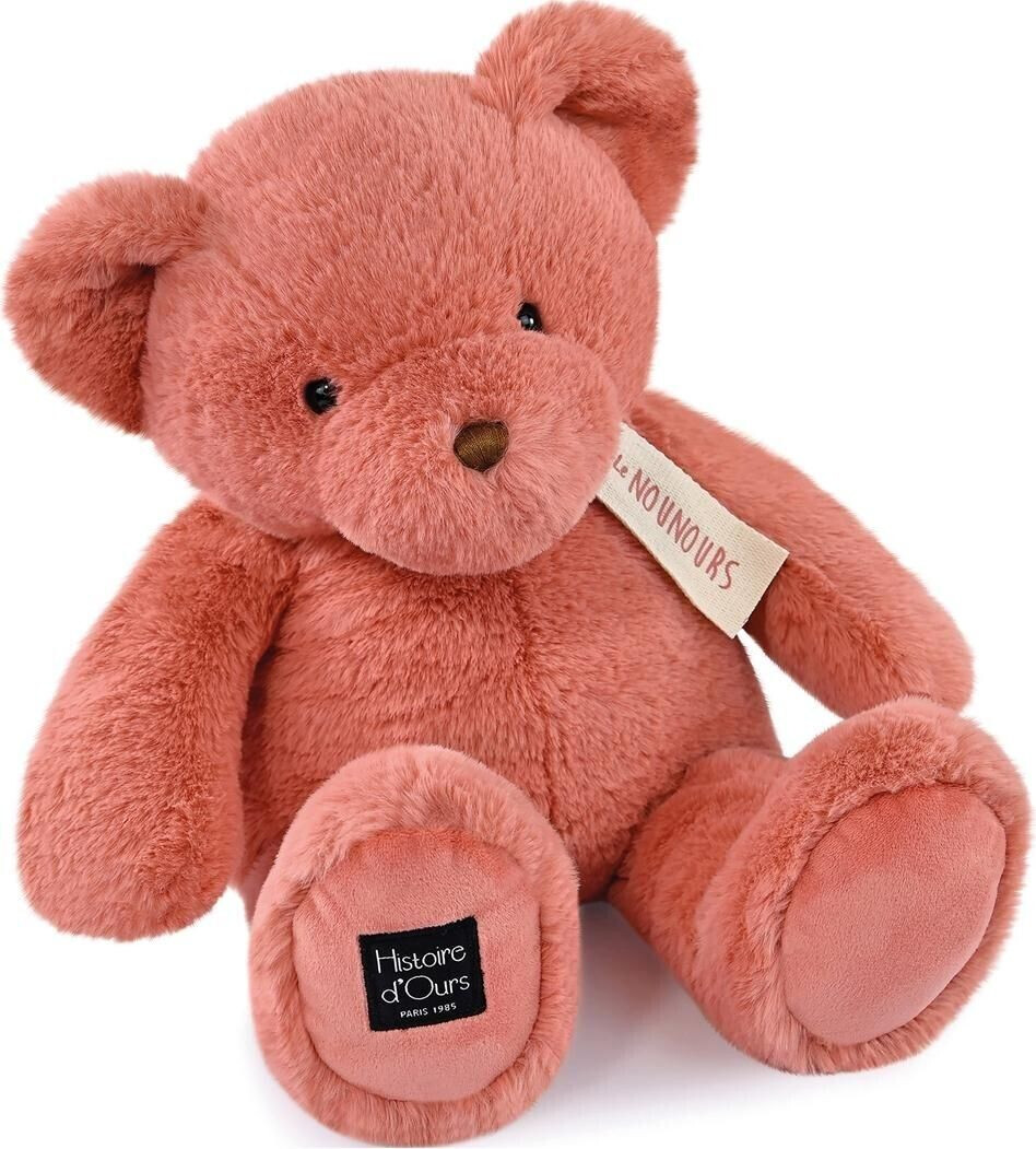 Histoire d'Ours Ours en peluche rose praline 40 cm