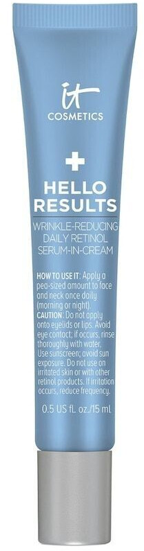 IT Cosmetics Hello Results Wrinkle-Reducing Daily Retinol Serum-In-Cream (15ml)