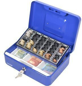 HMF Geldkassette abschließbar mit Münzzählbrett 25 x 18 x 9