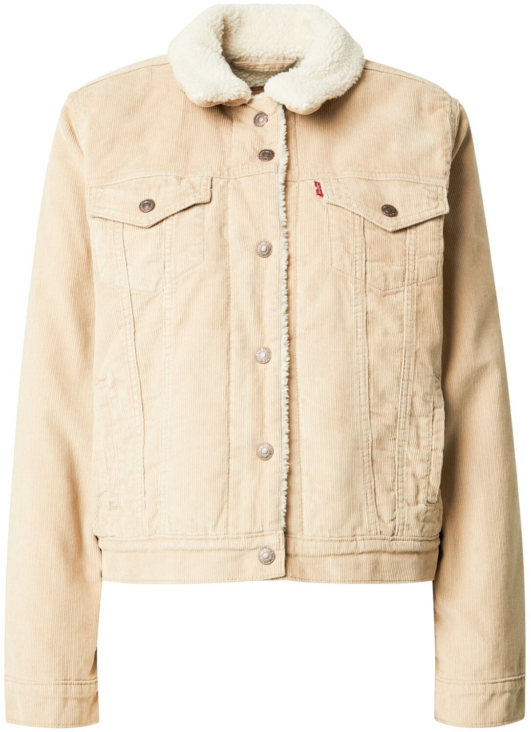 Tan sherpa trucker jacket discount