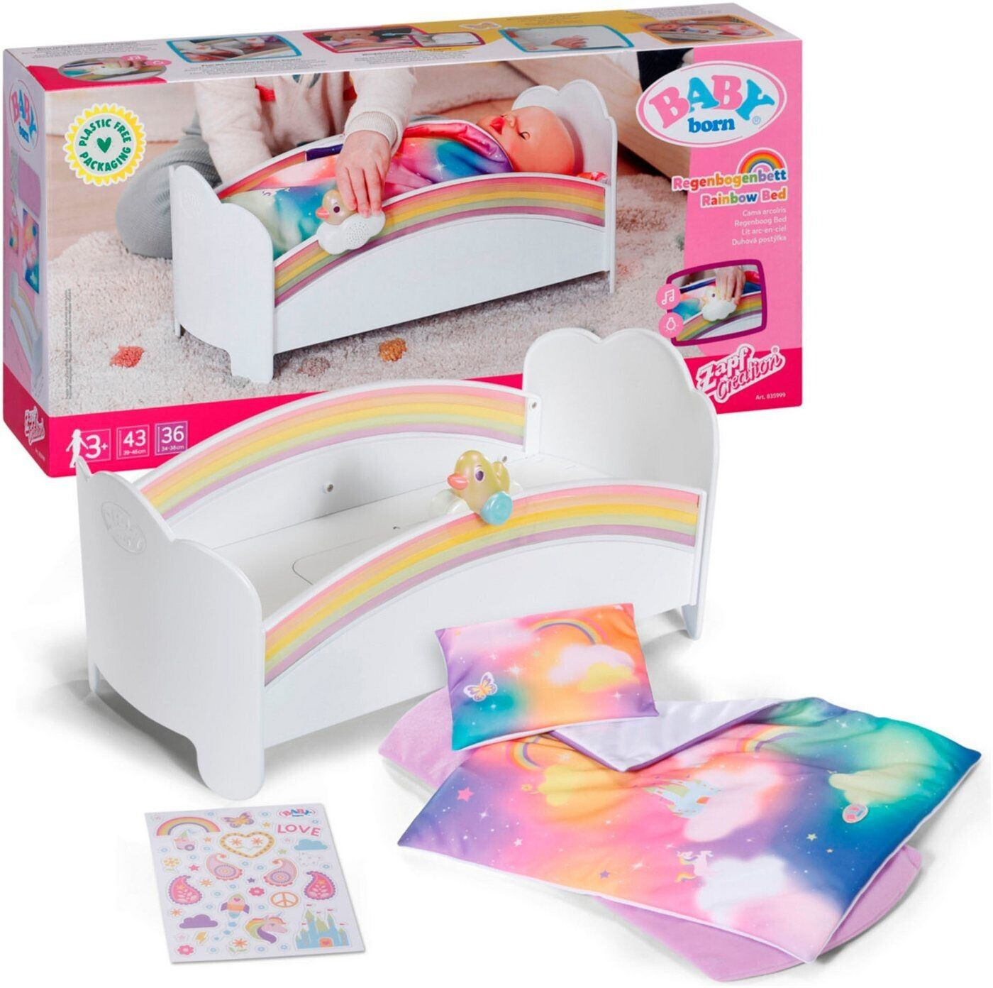 BABY born Rainbow Bed